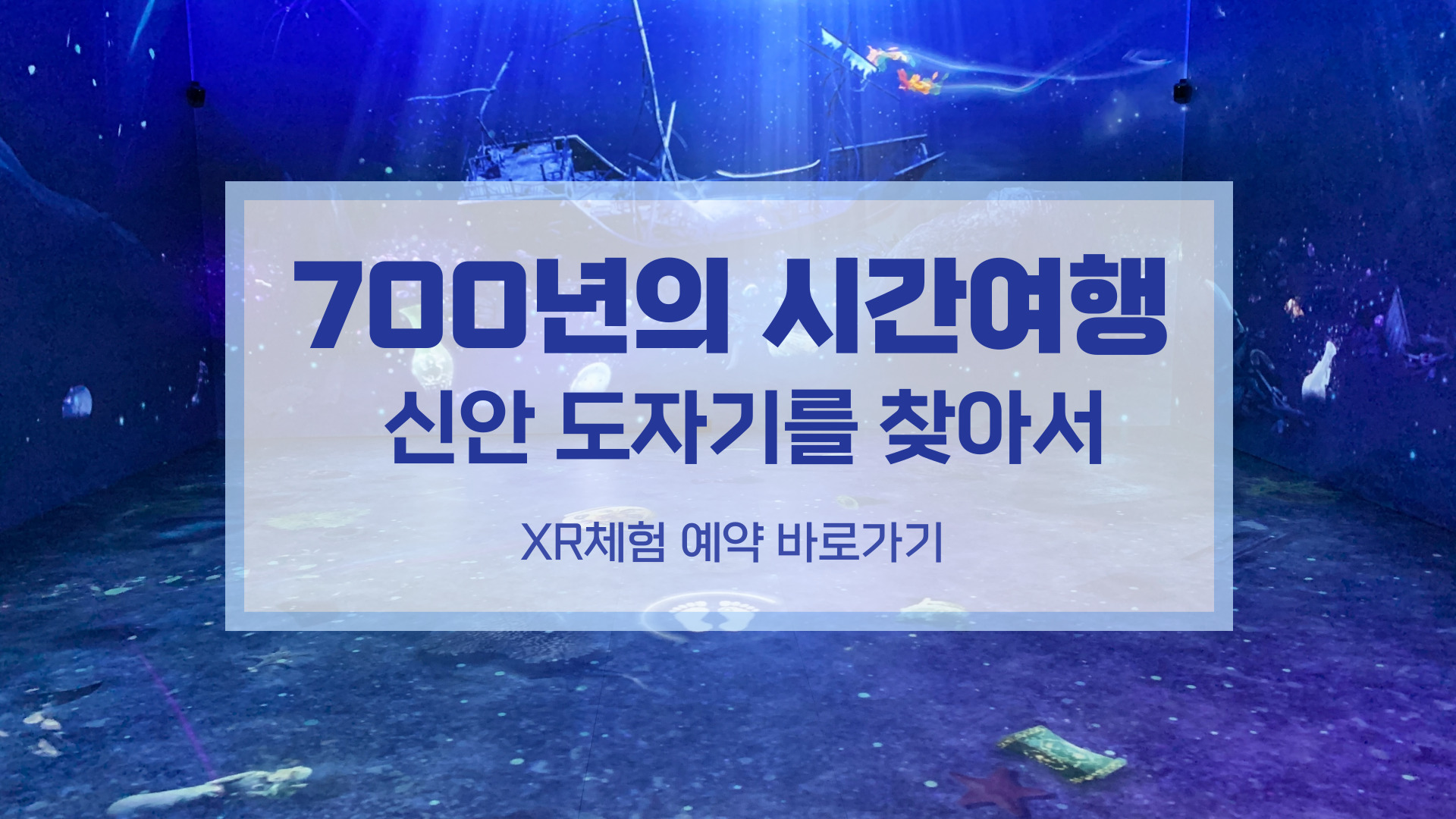 700년의 시간여행 신안 도자기를 찾아서 XR체험 예약 바로가기